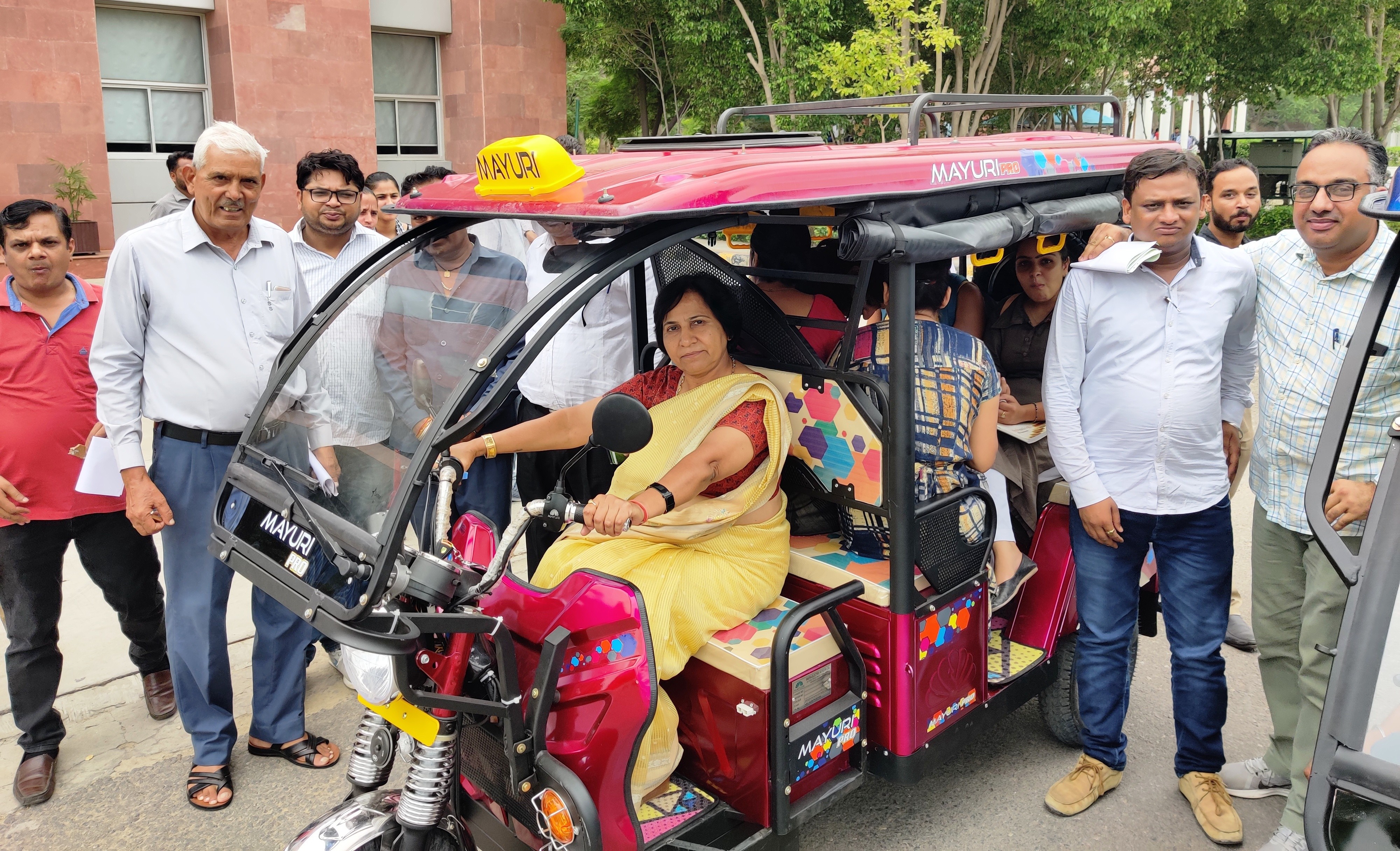 Starting of free E-Rickshaw services in JCDV Campus