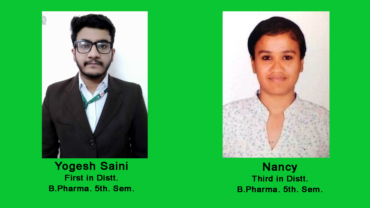 Achievement in result by B.Pharma Students – JCDM College of Pharmacy
