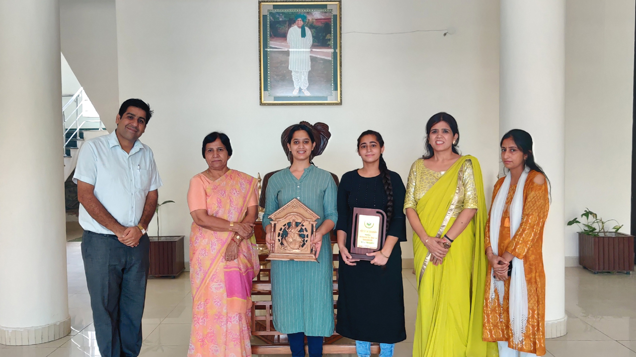 JCD pharmacy student topper in district, third position in university