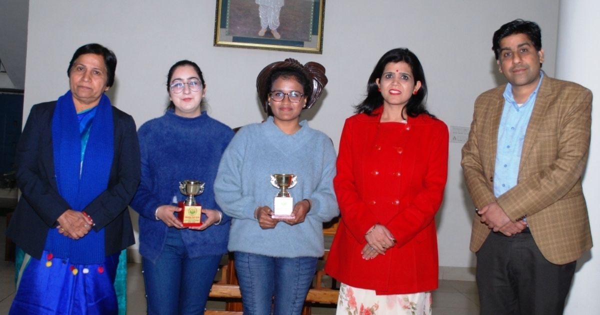 Nancy got the first and Aayat Gauhar found the fifth place in the B.Pharma 6th Semeseter University Exams