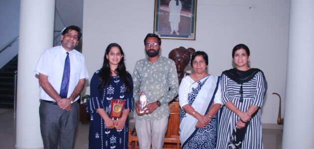 Megha and Rohit with Dr. Shamim Sharma